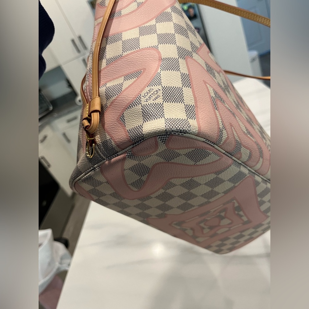 Louis Vuitton Damier Azur Tahitienne Neverfull w/Pouch MM - Picture 10 of 16